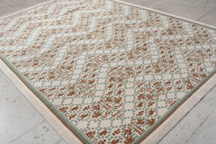 Vintage mint green Persian Rug