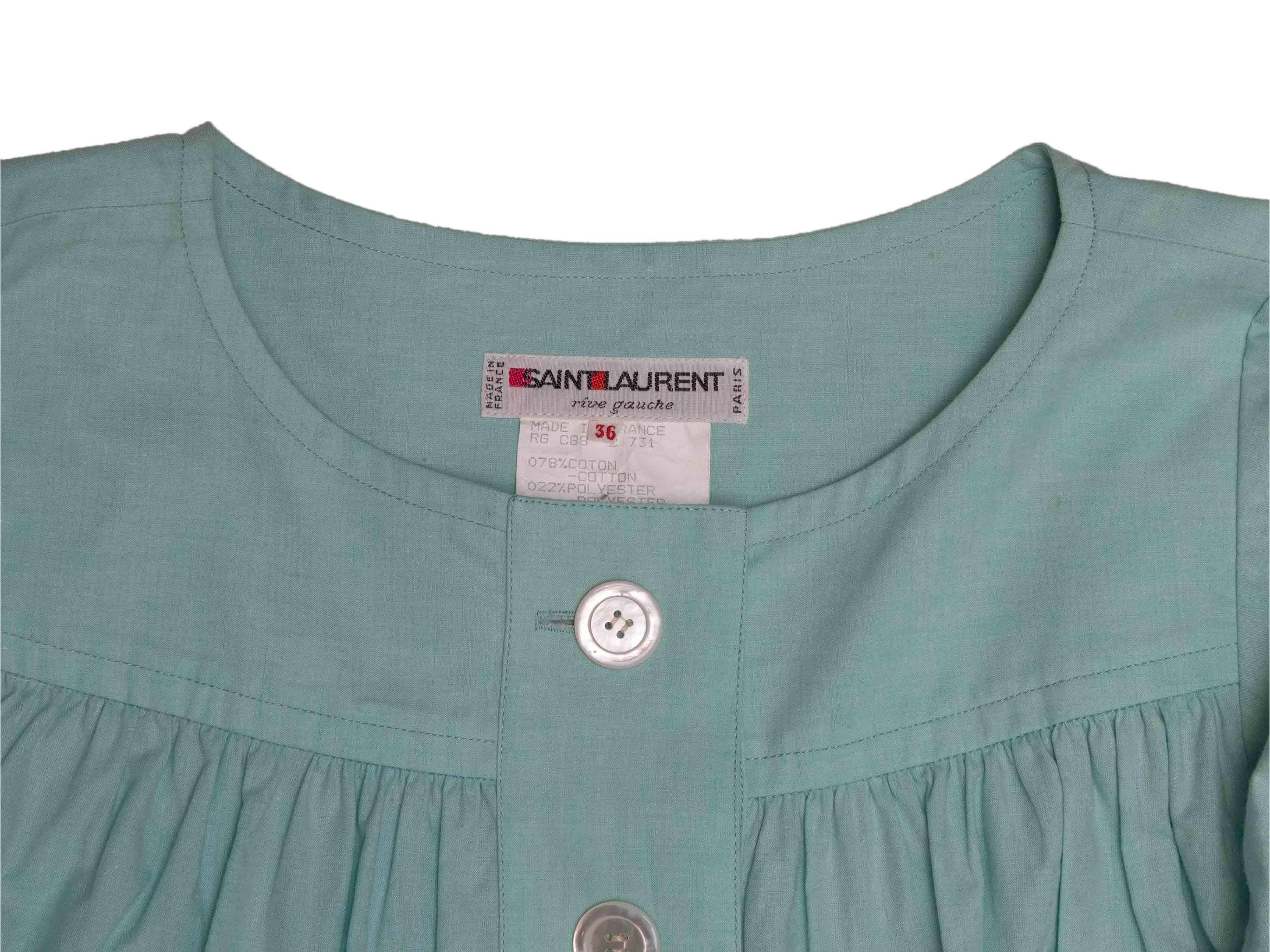 Vintage Greene & Greene Greene & Greene Button Front Dress Taglia FR 36 In condizioni buone in vendita a New York, NY