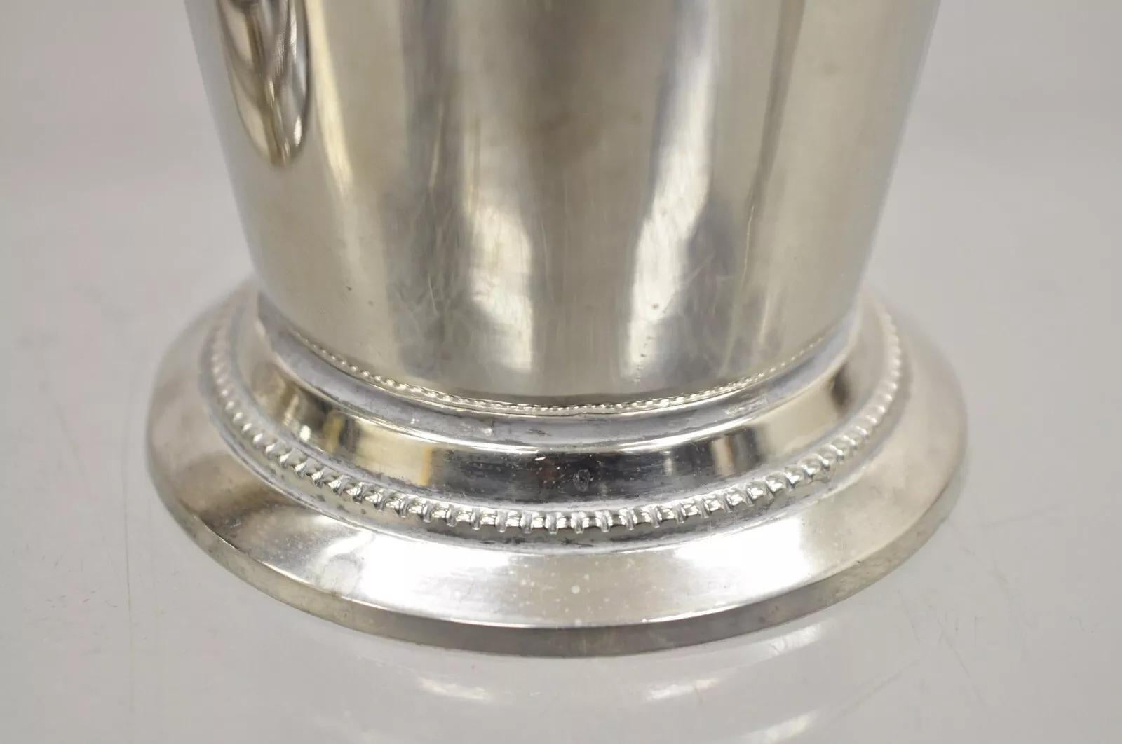Vintage Mint Julep Vaso Copa plateado attr Patrick Henry Italia - Set de 6 Desconocido