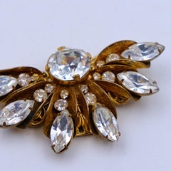 Vintage Miriam Haskell Fan Pin 1950s
