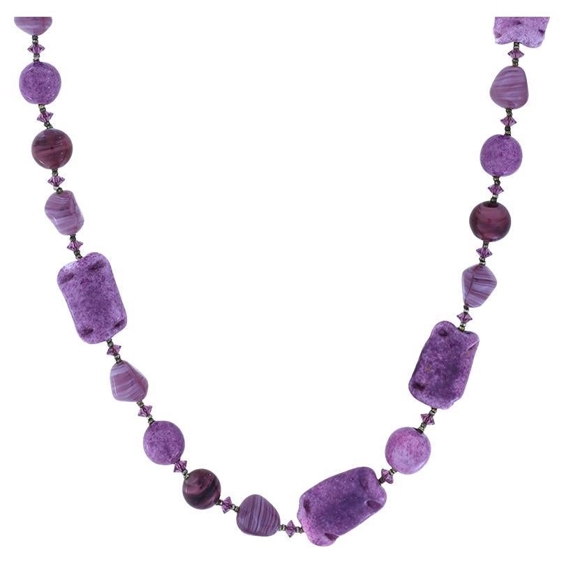 Vintage Miriam Haskell Necklace and Earring Suite For Sale