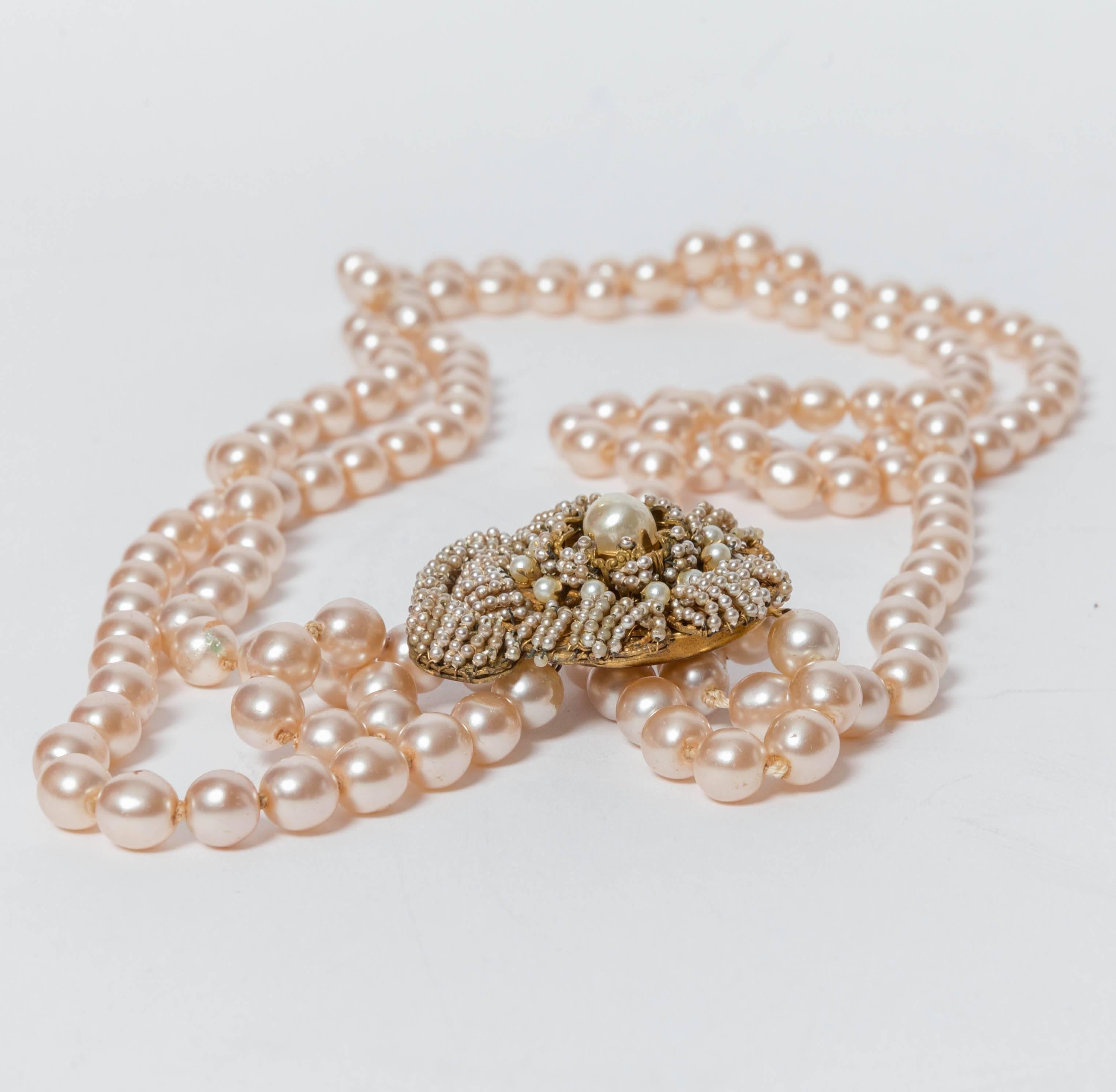 vintage pearl necklace clasp types