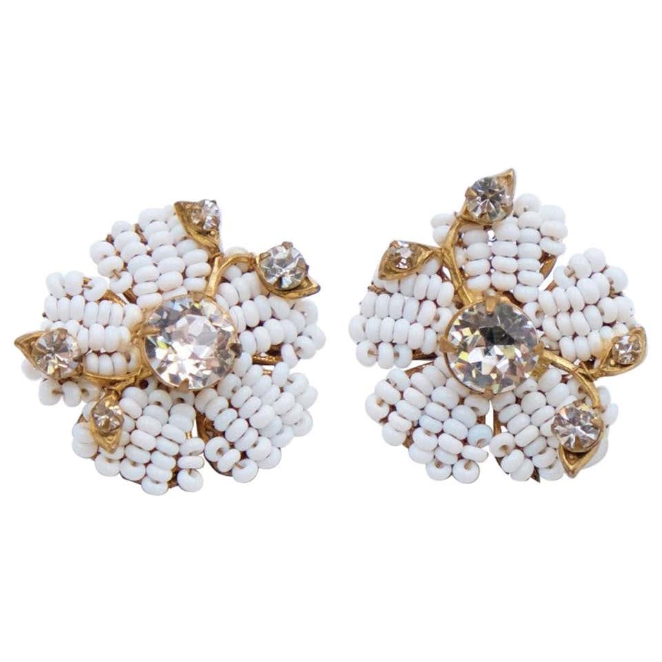 Retro earrings 1960s Clearance