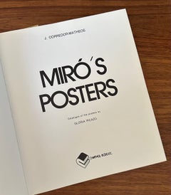 Vintage "Miro's Posters" Art Book Catalogued by Gloria Picazo