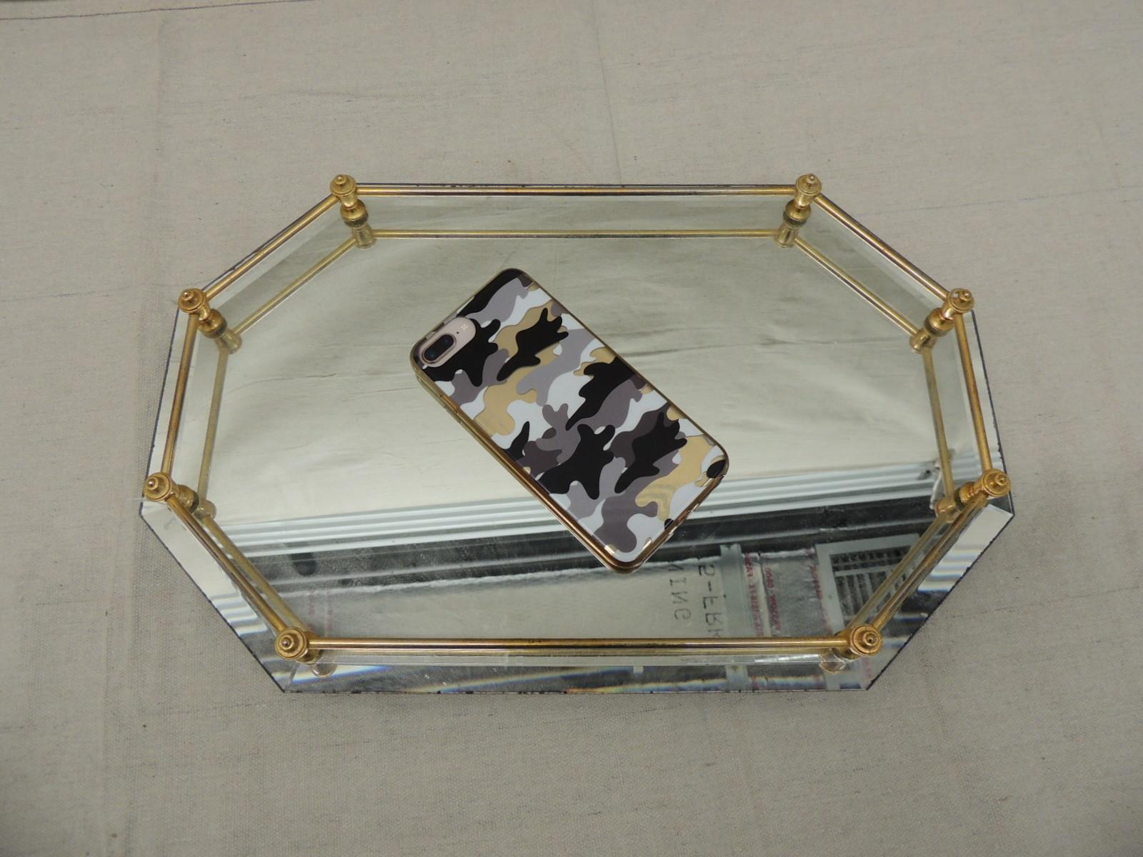 vintage mirror tray
