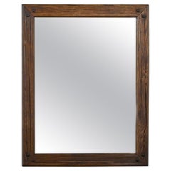 Vintage Mirror by A. Brandt for Ranch Oak Acorn Brown Finish