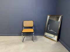 Vintage mirror by Belgochrom, 1970s