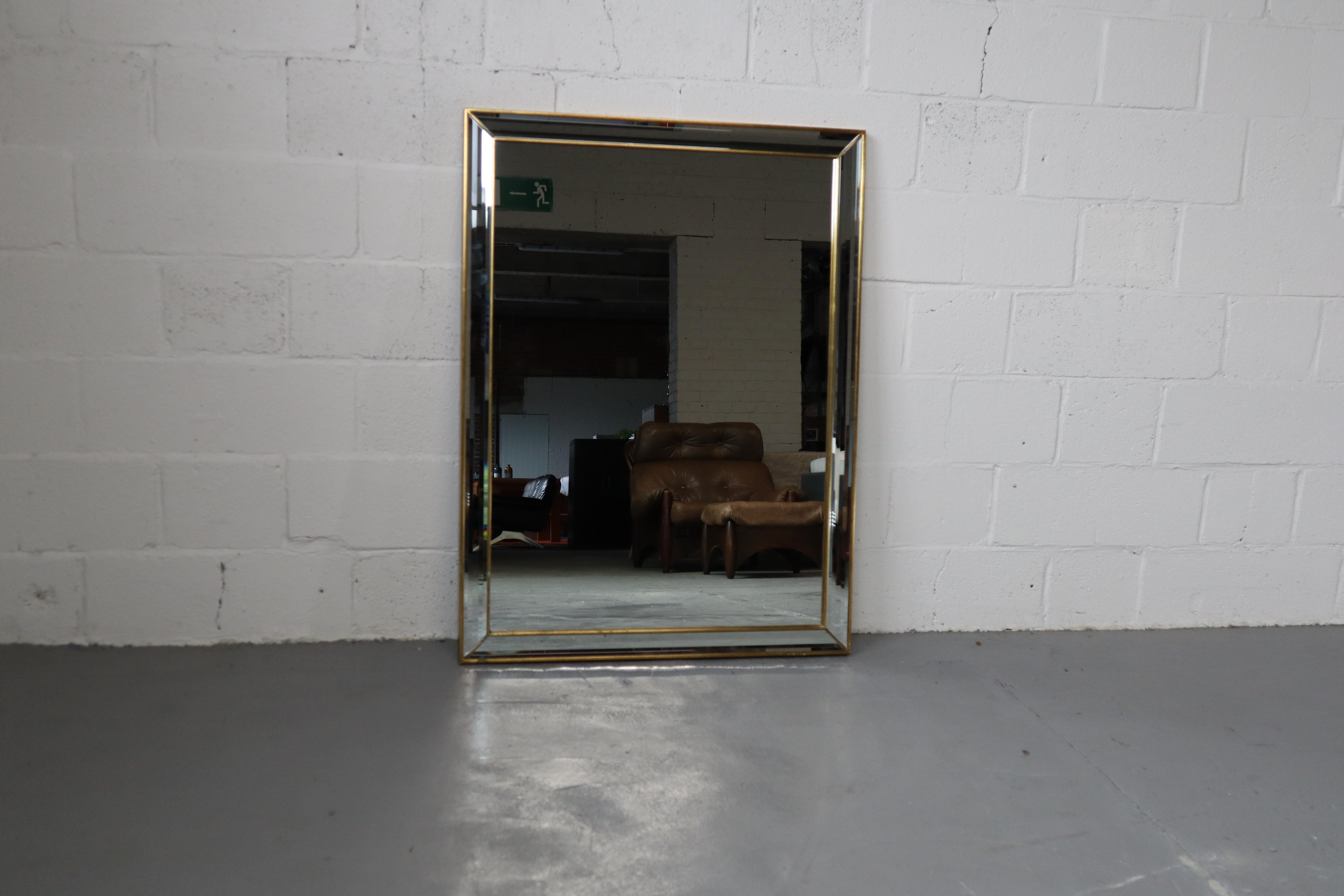 Vintage mirror by Deknudt Belgium In Good Condition For Sale In Langemark-Poelkapelle, BE