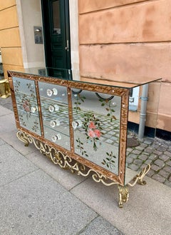 Vintage Mirror Credenza