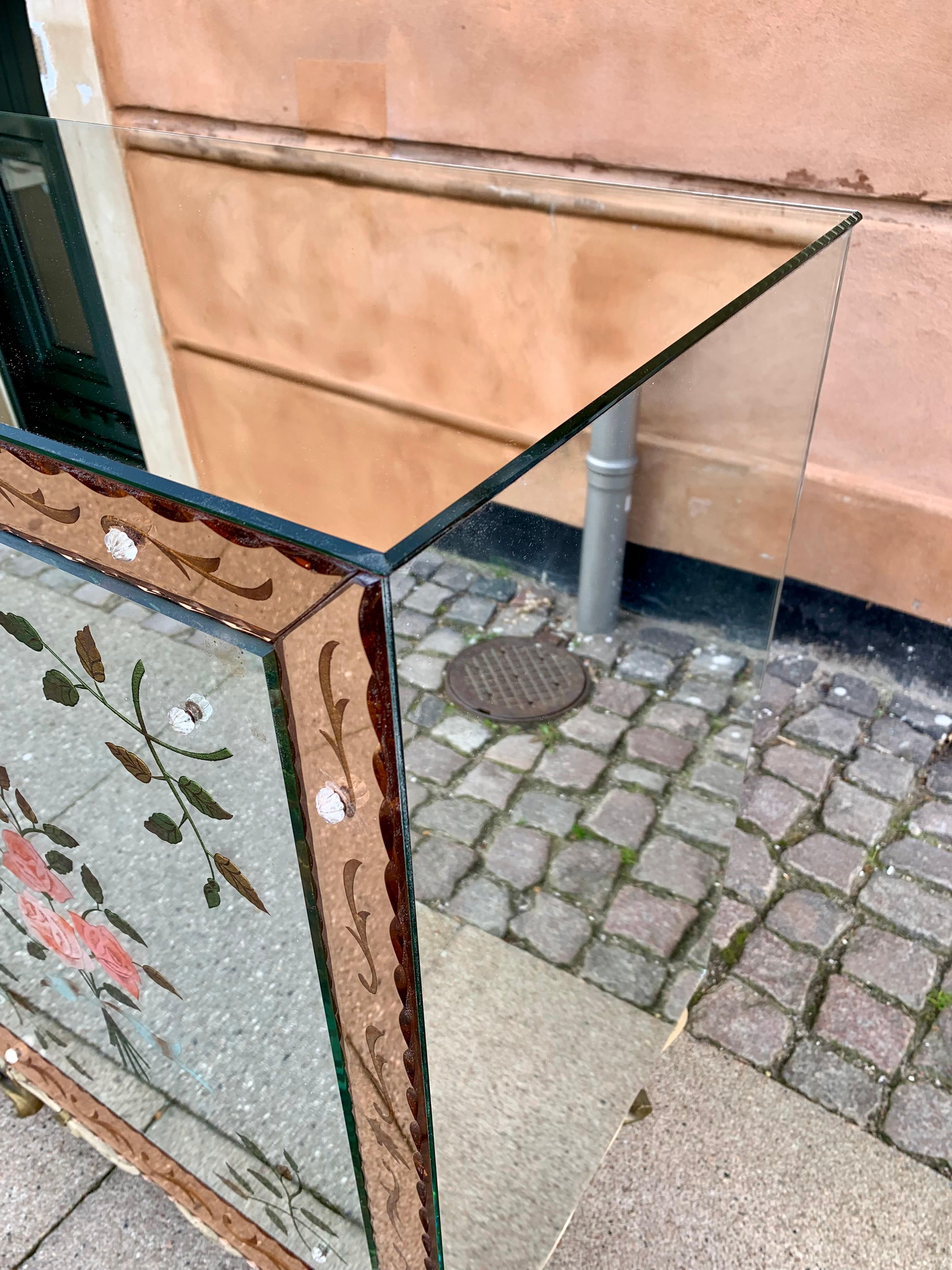 Vintage Mirror Credenza For Sale 1