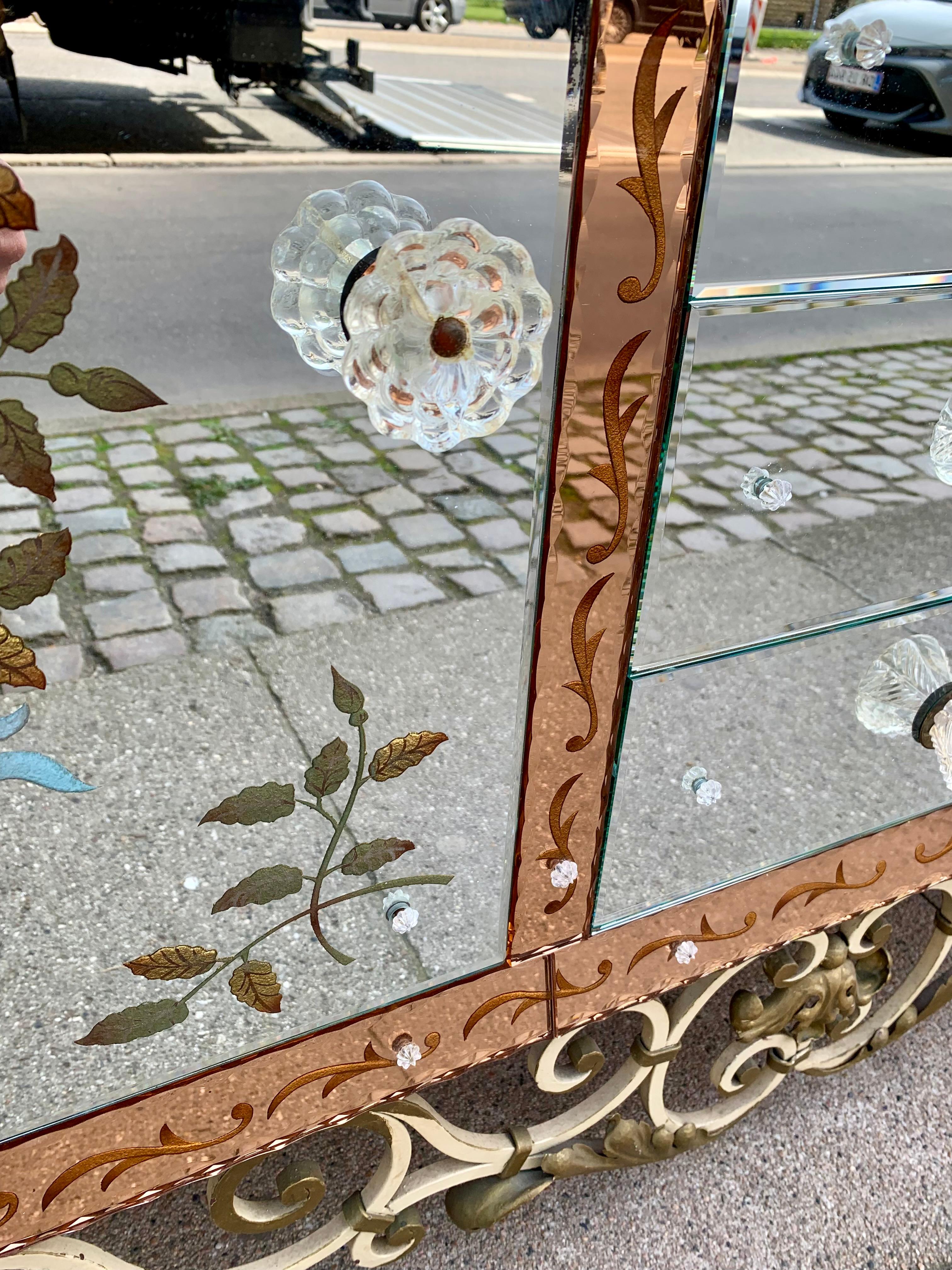 Credenza con specchio vintage in vendita 2