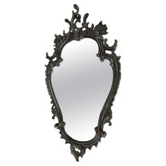 Miroir vintage de style rococo baroque fabriqué en argent allemand