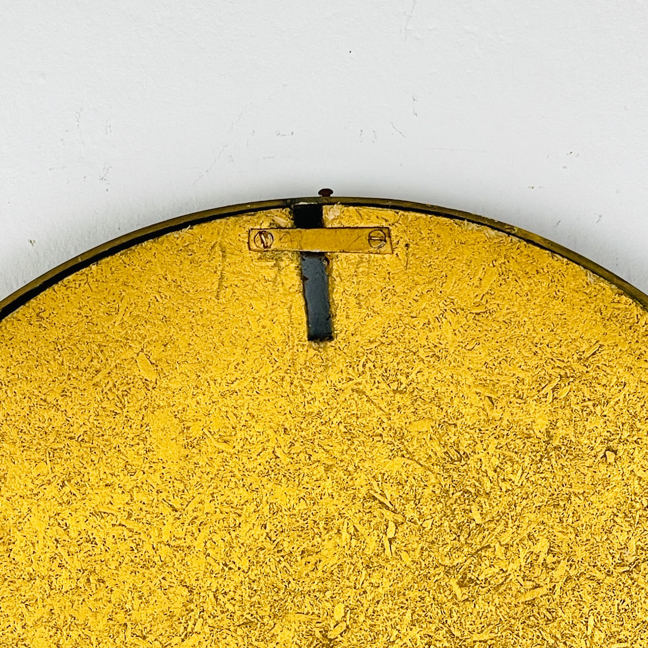 Miroir vintage avec cadre en laiton, Italie, années 1950 en vente 5