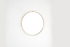 Vintage mirror in brass, Italy years 1960s.