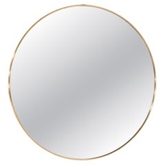 Vintage mirror in brass, Italy years 1960s.
