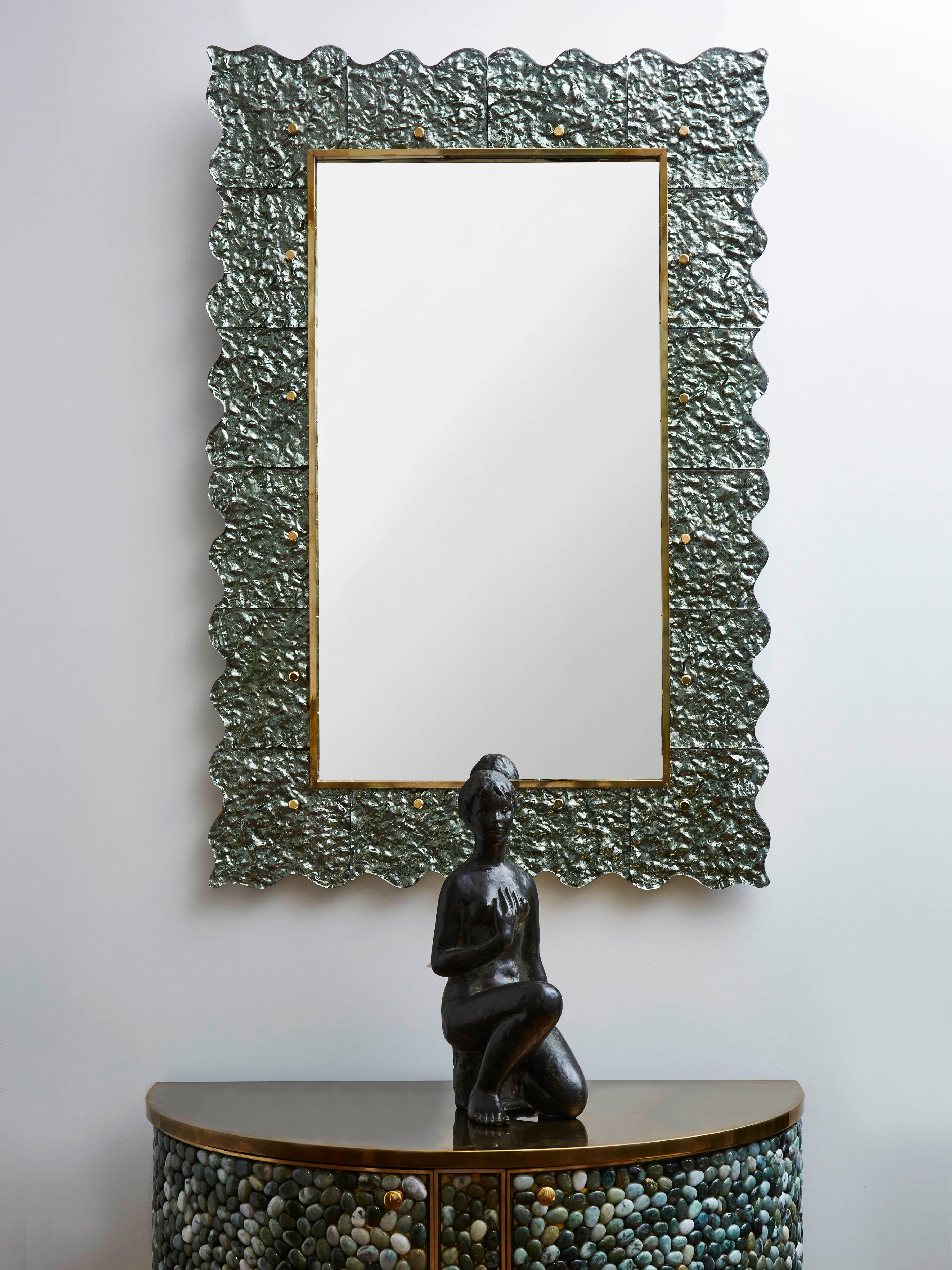 Mirror with Murano glass frame by Studio Glustin
Italy, 2022.