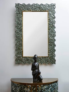 Mirror with Murano Glass frame by Studio Glustin