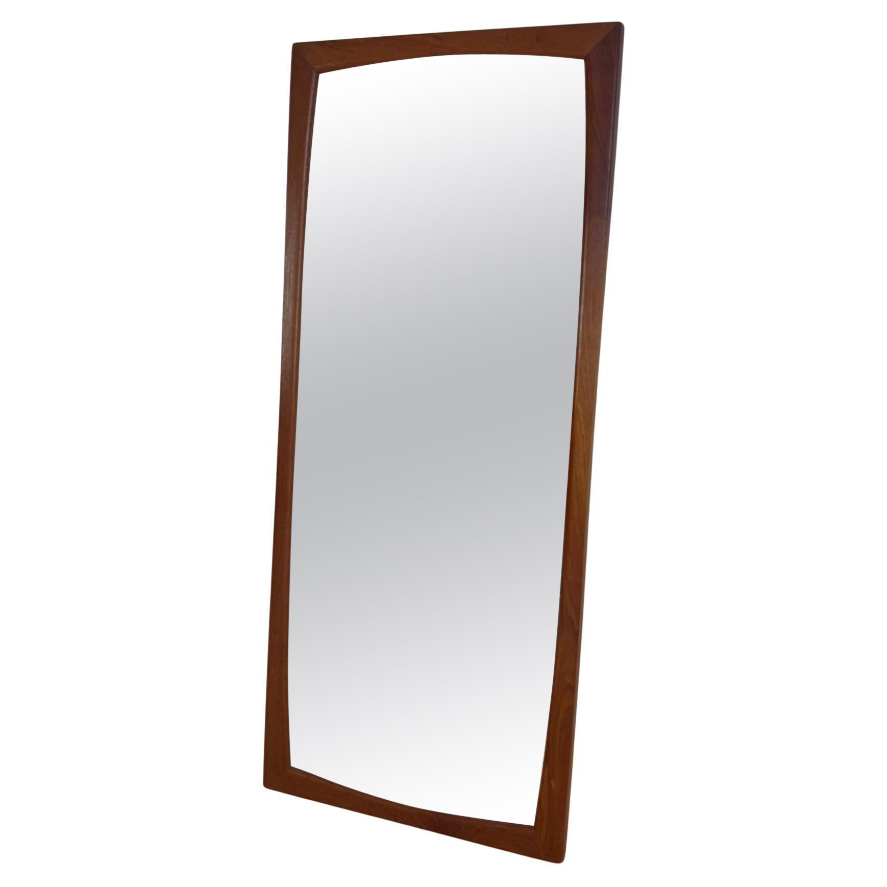 Vintage mirror in teak, Denmark 1960