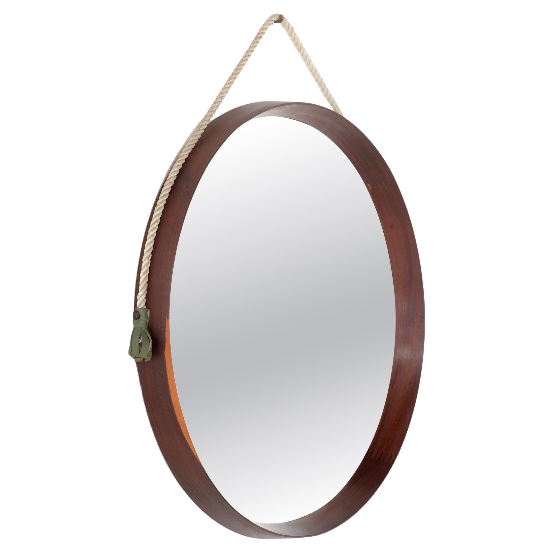 Vintage Spiegel in Holz, Italien 1960er Jahre.