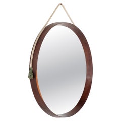 Espejo vintage de madera, Italia años 60.