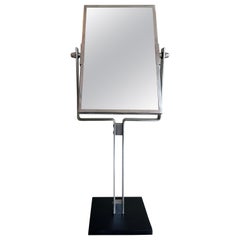Miroir vintage années 30 dubbel miroir de table sans pied
