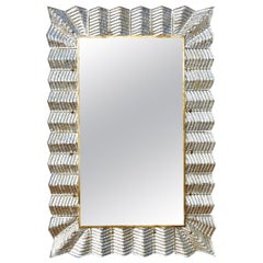 Vintage Mirror with Murano Glass Frame