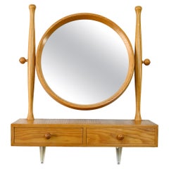 Vintage Mirror with Shelf and Drawers