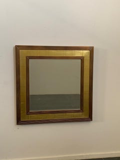 Vintage Mirror with Wooden Frame, 1970s