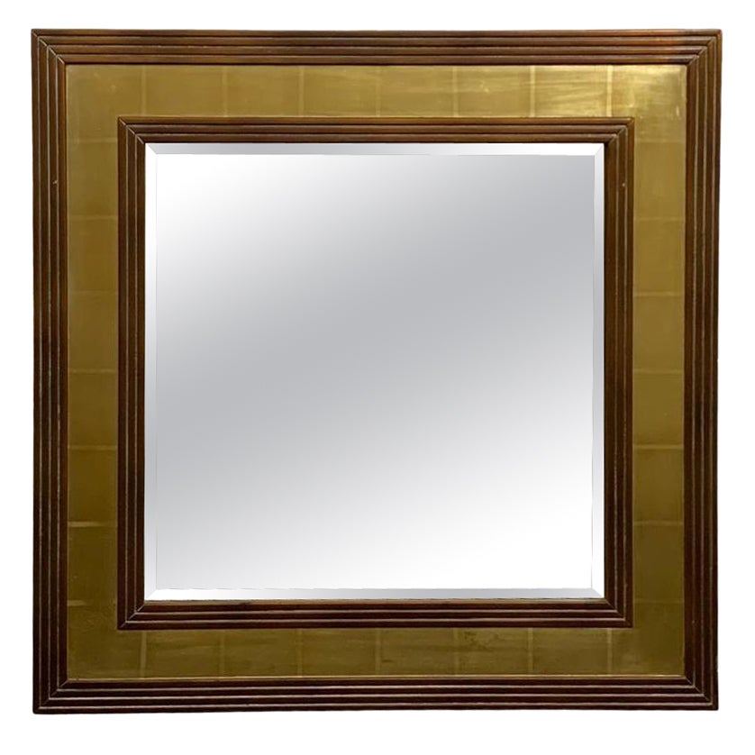 Vintage Mirror with Wooden Frame, 1970s