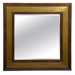 Vintage Mirror with Wooden Frame, 1970s