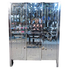 Retro Mirrored Cabinet