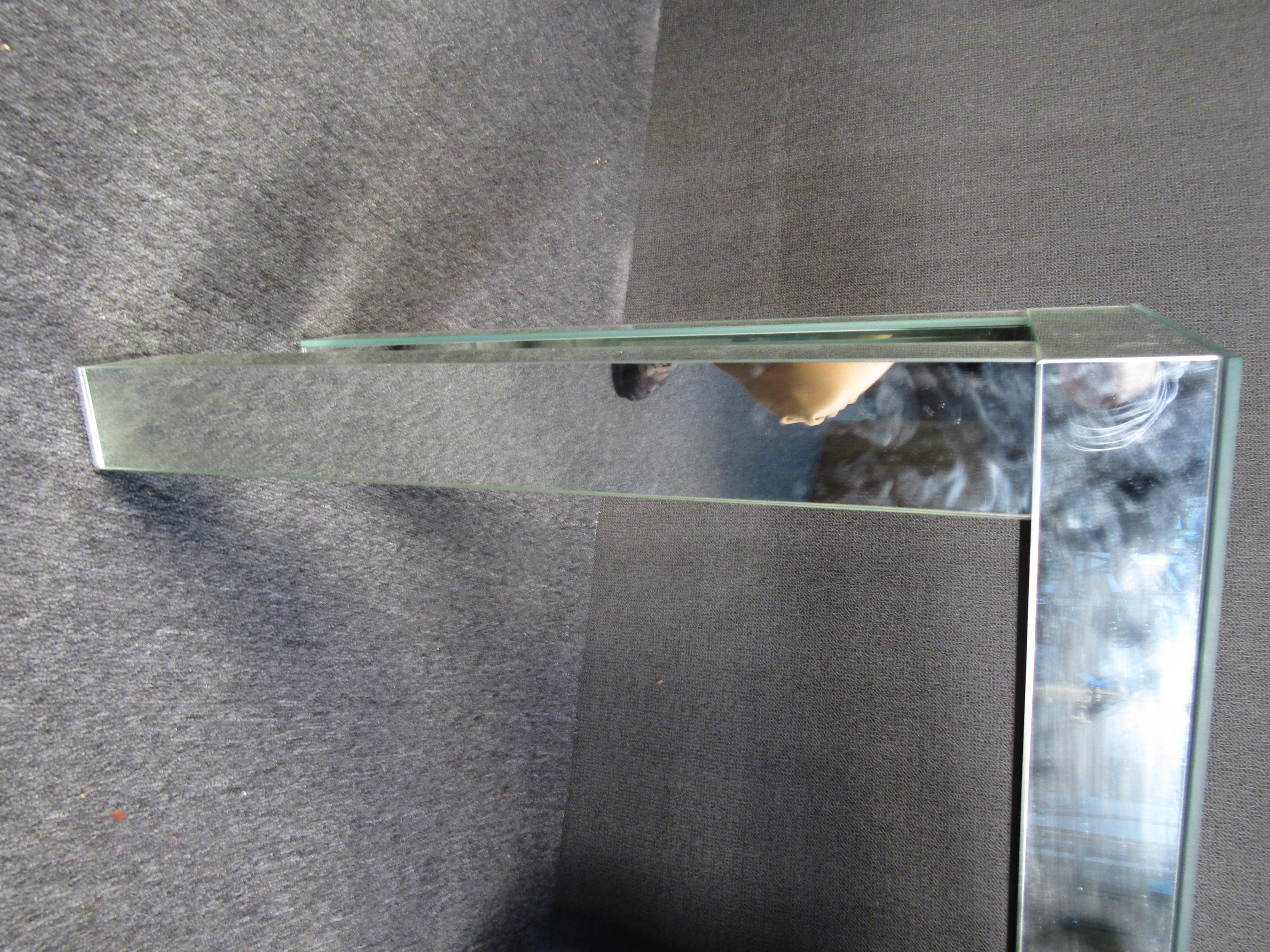 Vintage Mirrored Console Table In Good Condition In Brooklyn, NY