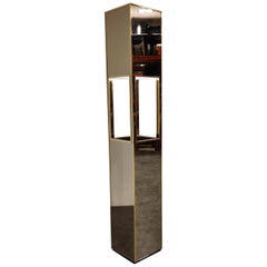 Vintage Mirrored Floor Lamp, 1970s