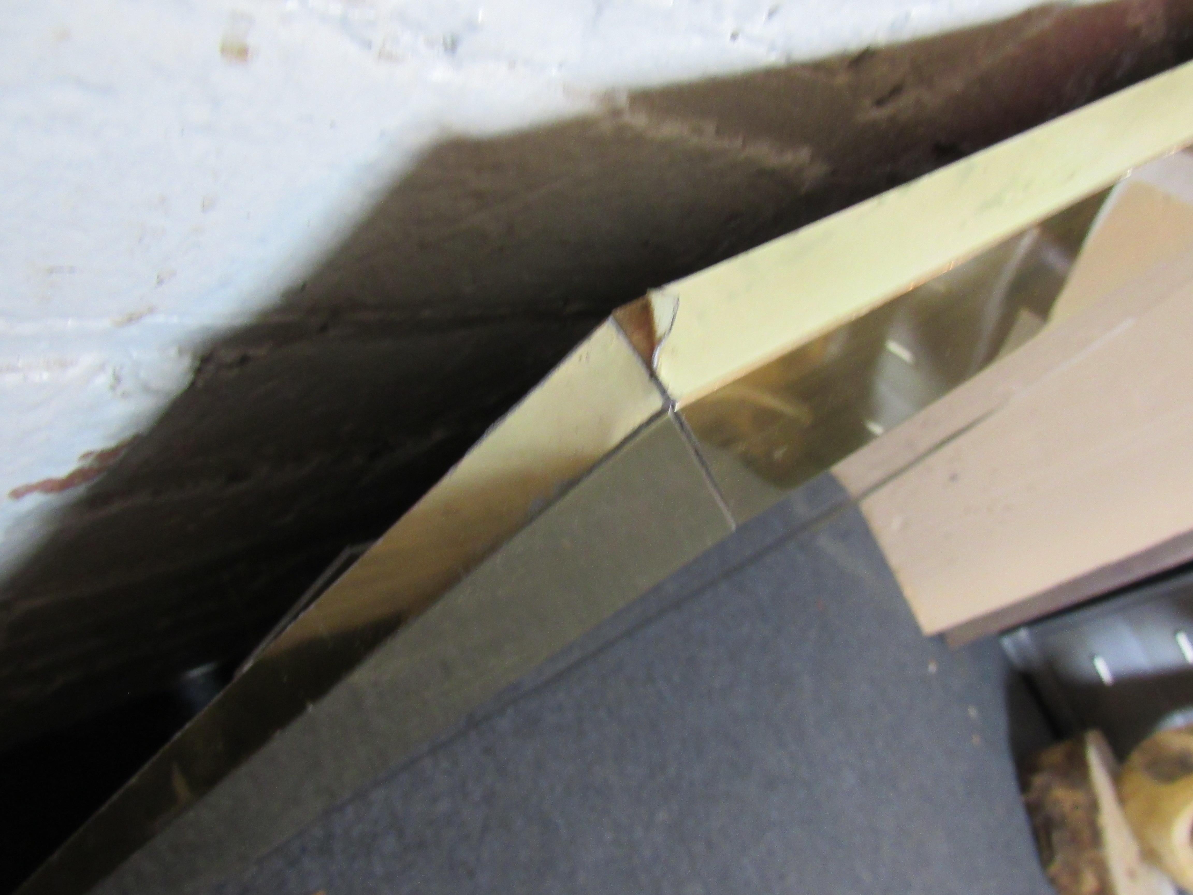 Mid-Century Modern O.B Solie for Ello Furniture Mirrored Headboard For Sale