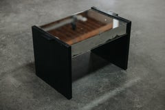 Vintage Mirrored Side Table From Italy, Circa 1970