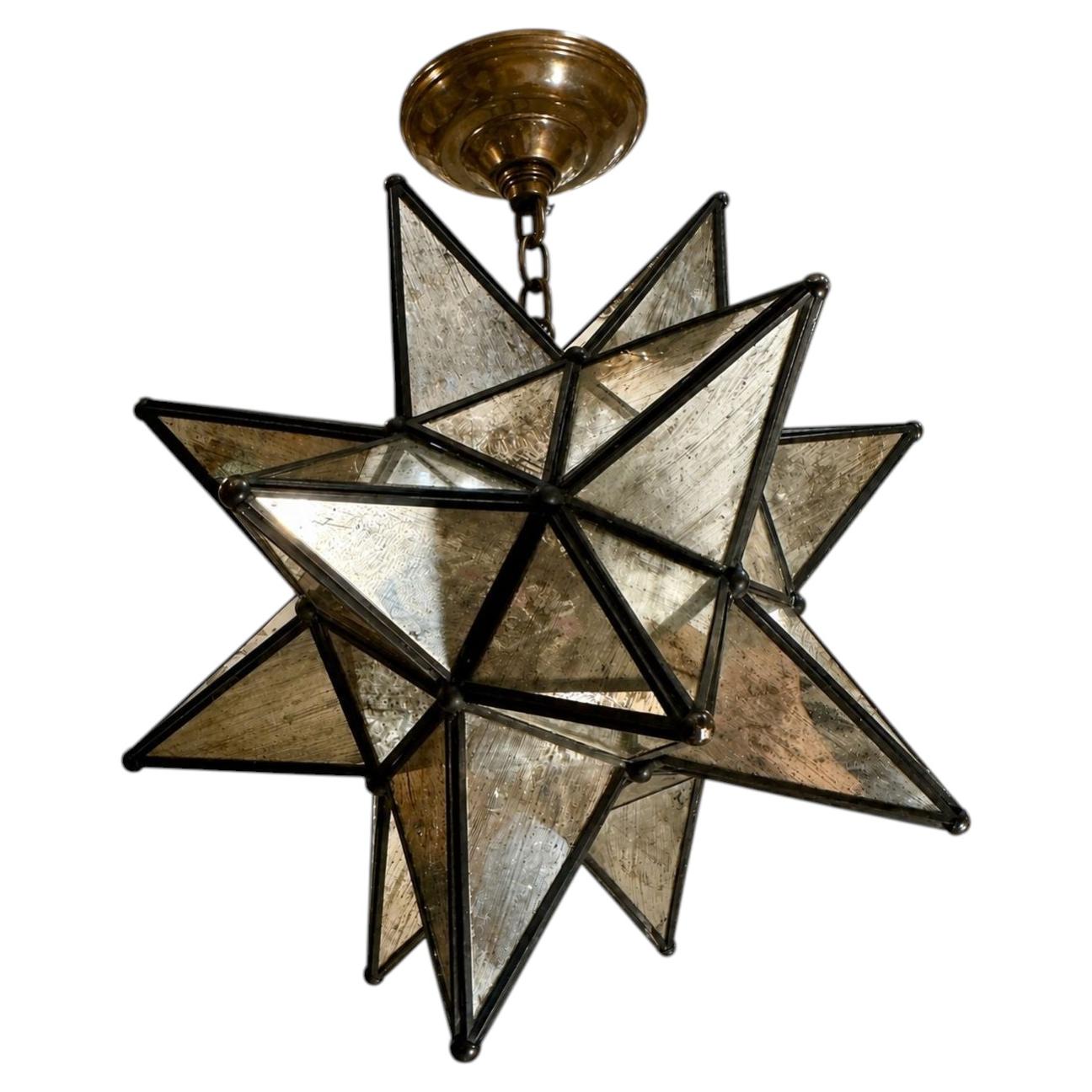 Vintage Mirrored Star Fixture