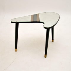 Vintage Mirrored Top Side Table