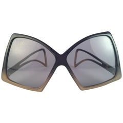 Vintage Miss Dior Mask Shield Green Optyl Sunglasses Germany 1970's