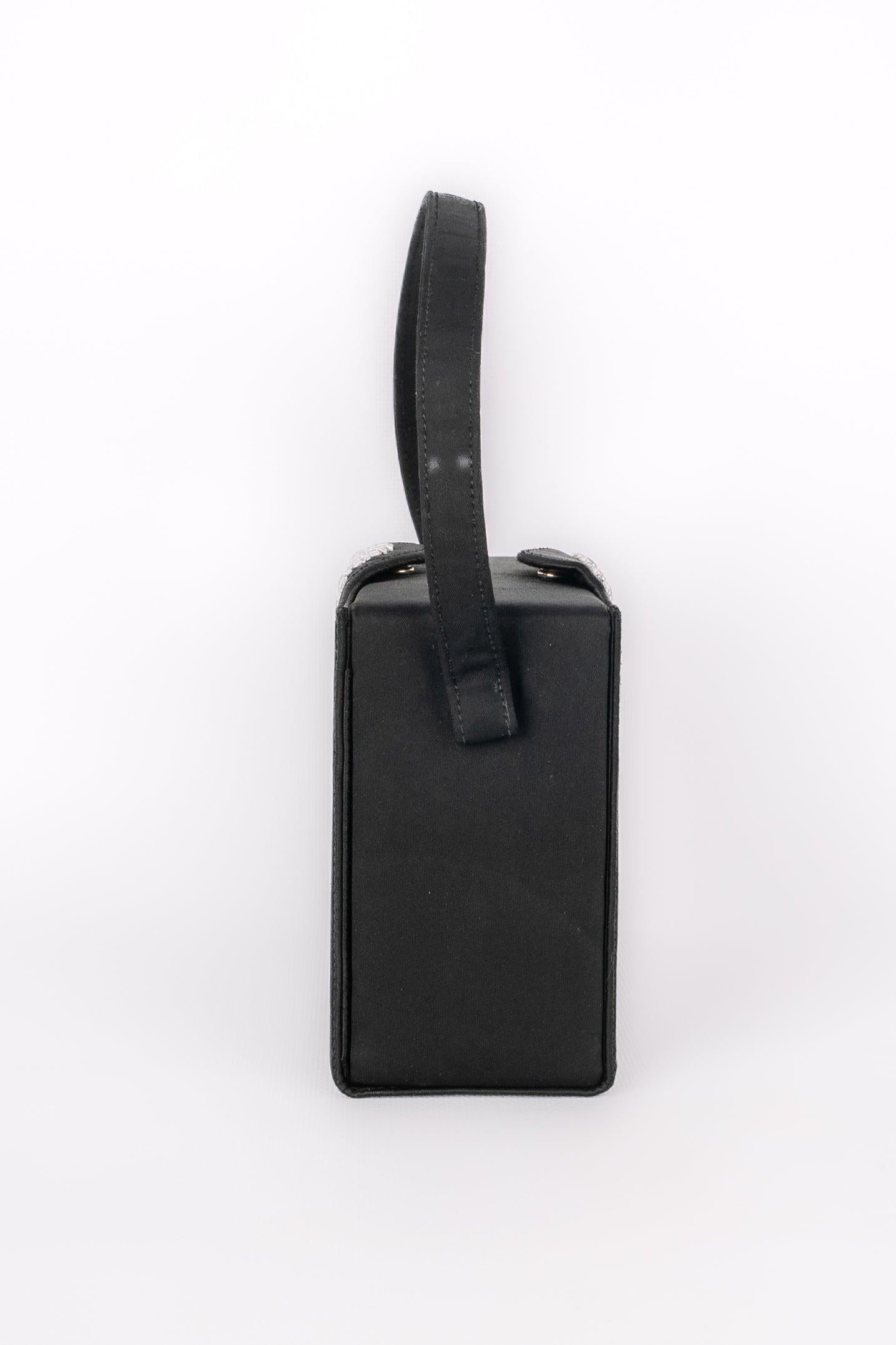 Noir Sac à main vintage Miss Lewis noir en vente