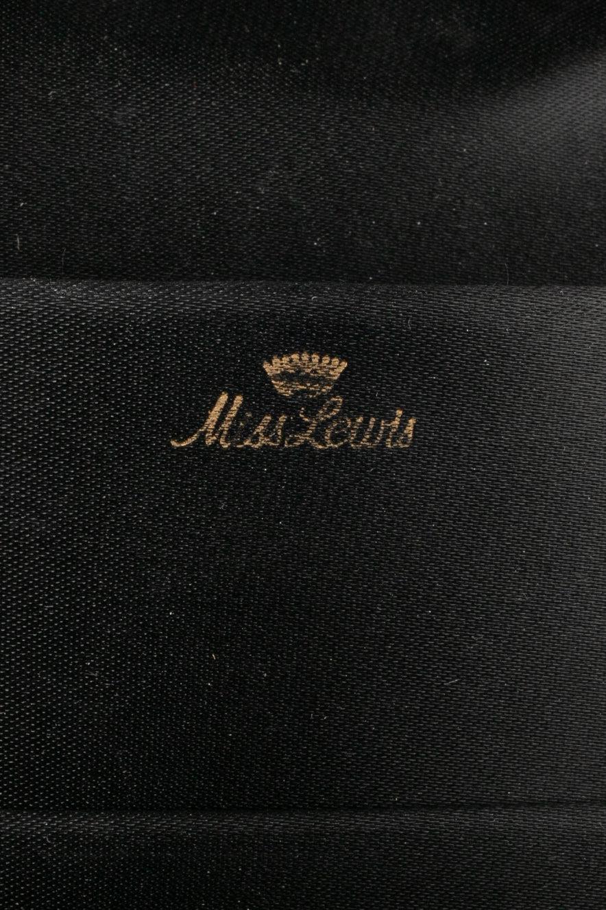 Sac à main vintage Miss Lewis noir en vente 4