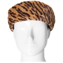 Vintage Miss Millie Animal Print Hat