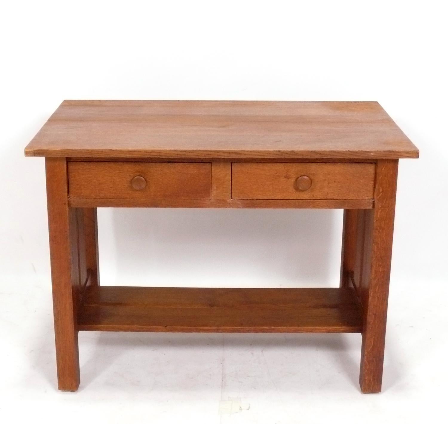 antique mission oak desk