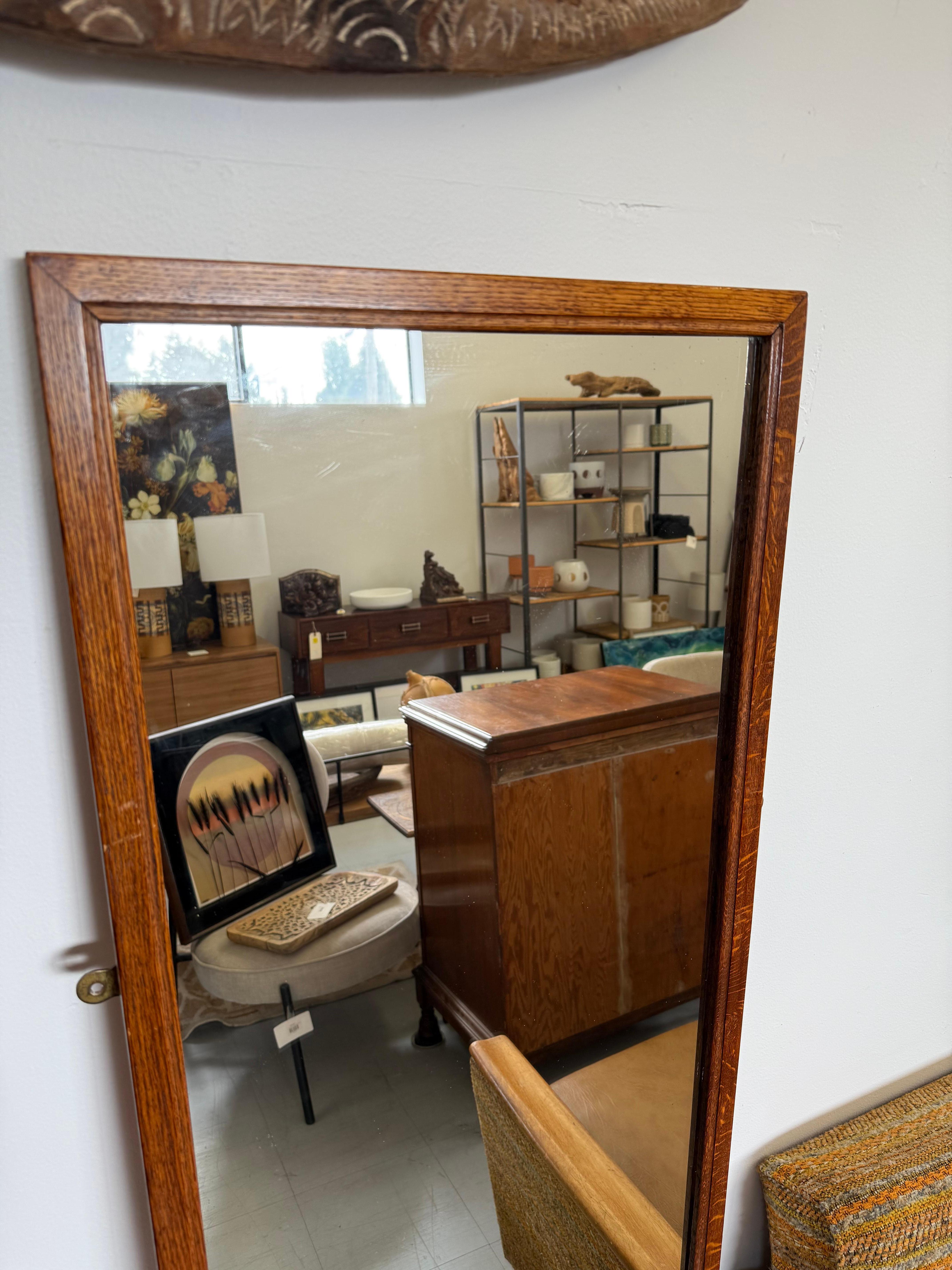 Fin du 20e siècle Miroir de sol Mission caractéristique du mouvement Arts & Crafts en vente