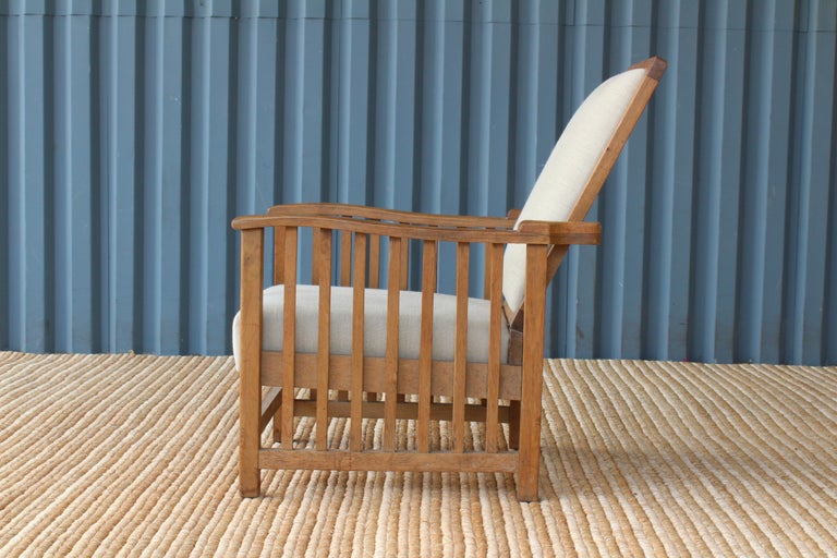 Vintage Mission Style Oak Armchair at 1stdibs