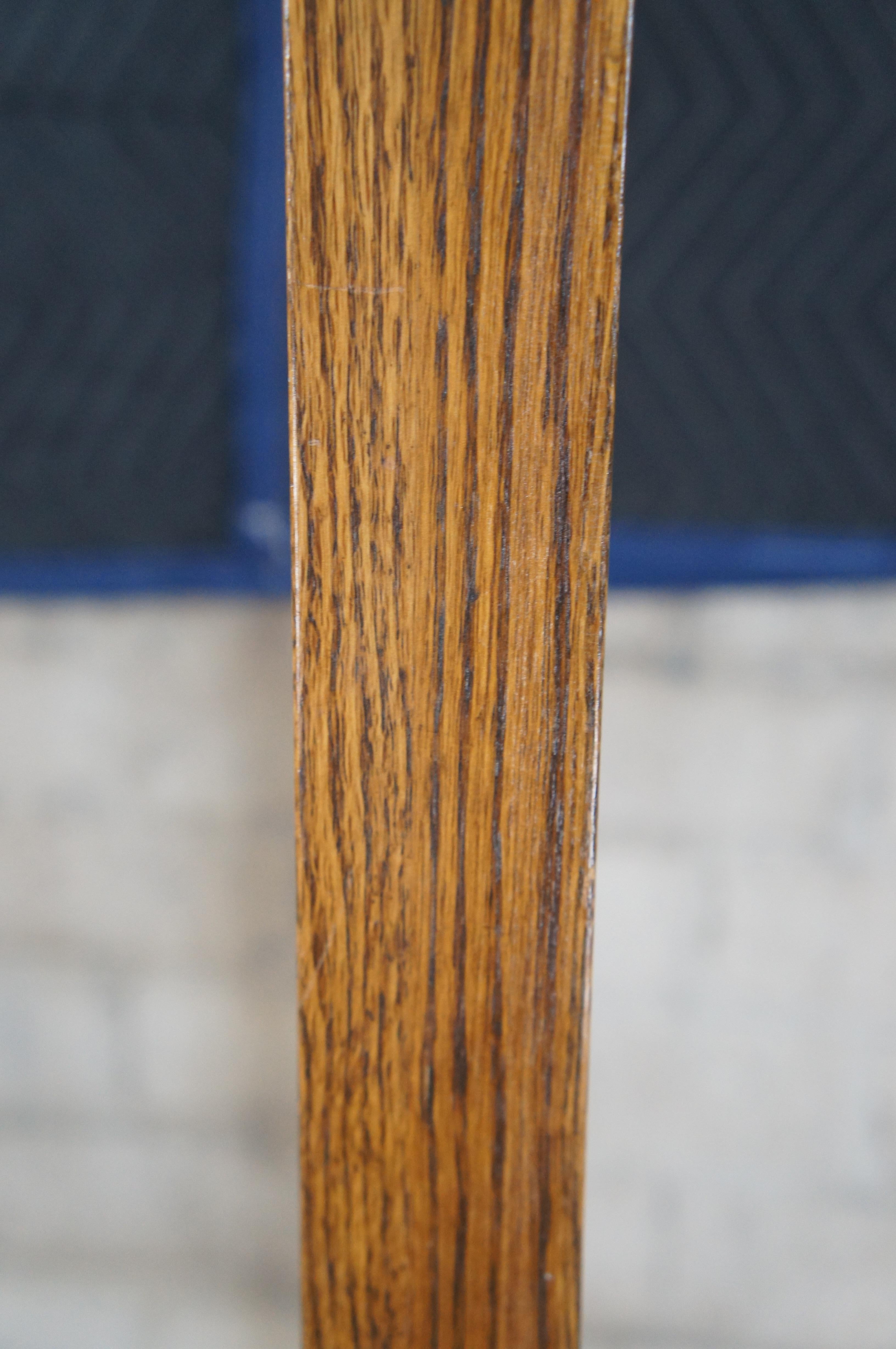 Vintage Mission Style Quartersawn Oak Hall Coat Tree Hat Rack Hanger 68