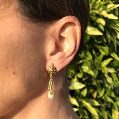 Vintage Mississippi River Pearl Drop Earrings