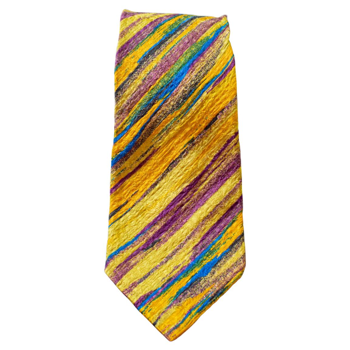 Vintage Missoni 100% silk colorful tie 