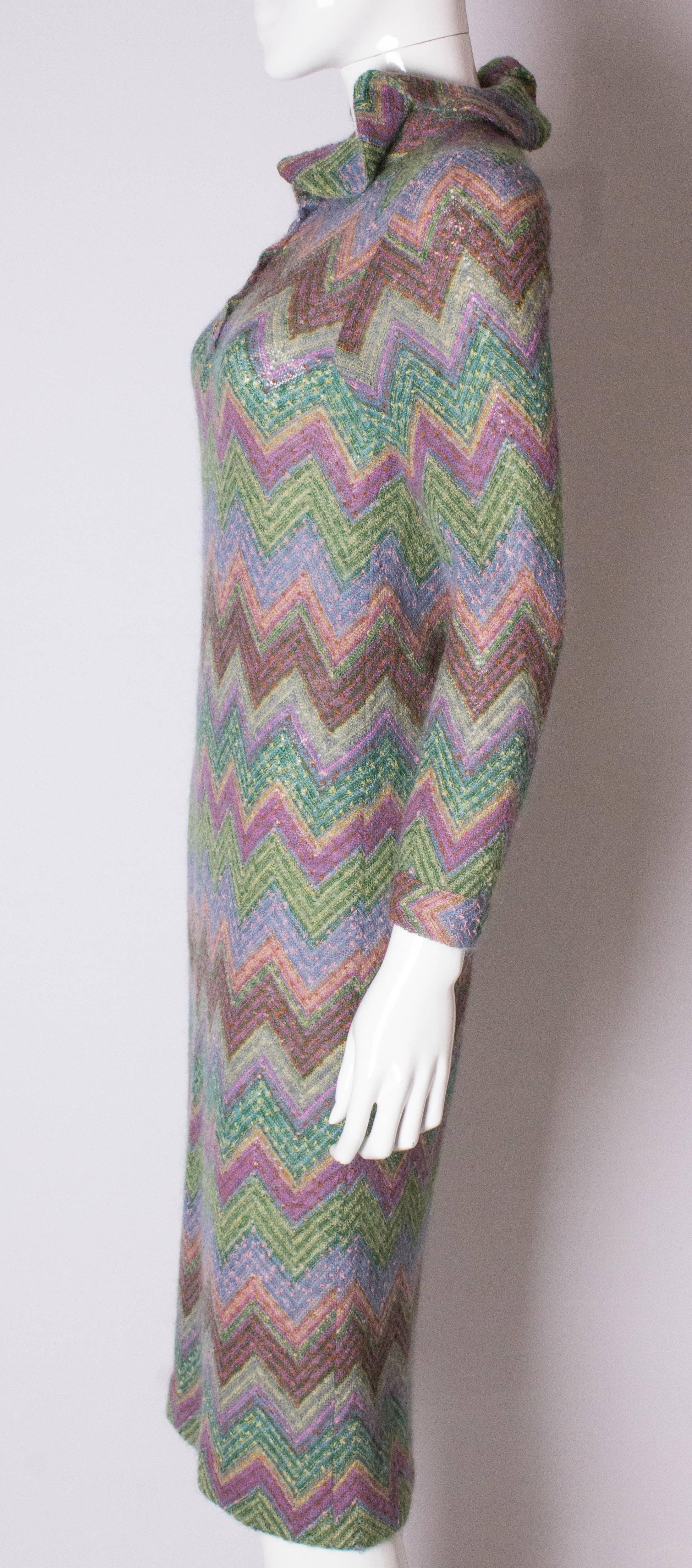 Vintage Missoni Brown Label Knitted Dress 1970s 1