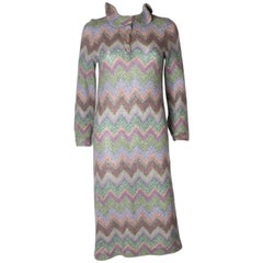Vintage Missoni Brown Label Knitted Dress 1970s