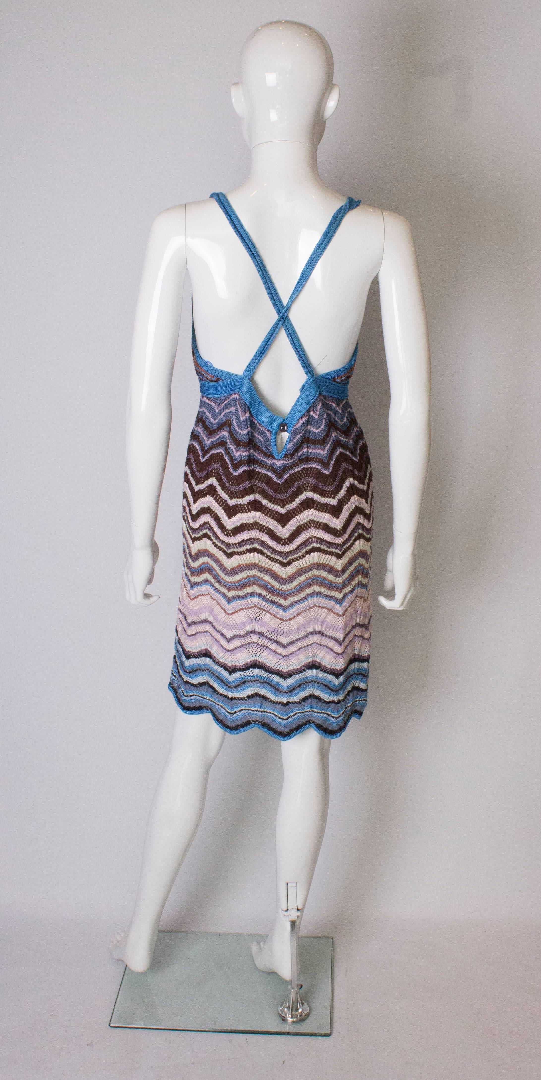 Vintage Missoni Brown Label Sundress In Good Condition In London, GB